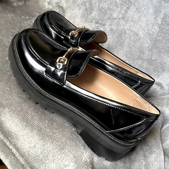 Sam Edelman patent chunky loafers size 6 - Picture 3 of 4